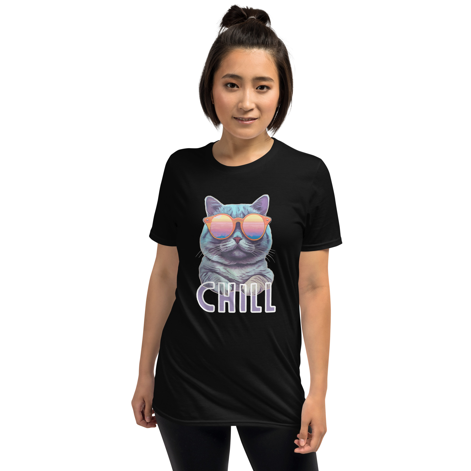 Gato Chill Playera Mujer - Imagen 2