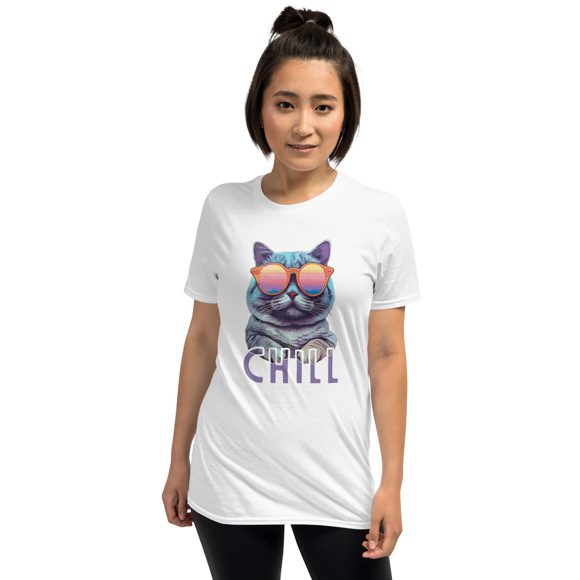 Gato Chill Playera Mujer - Imagen 4