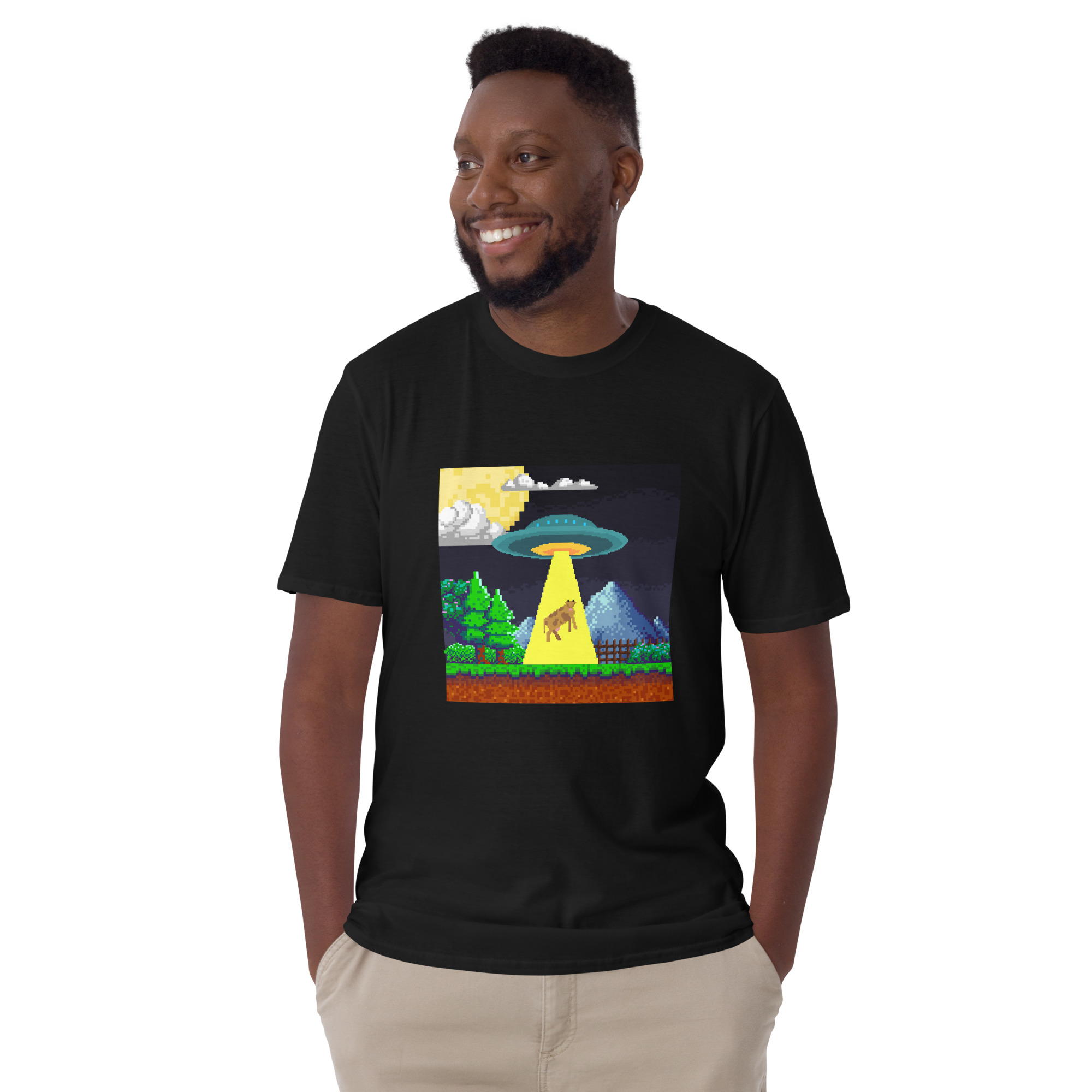 Playera unisex Abducción Pixel - Imagen 2