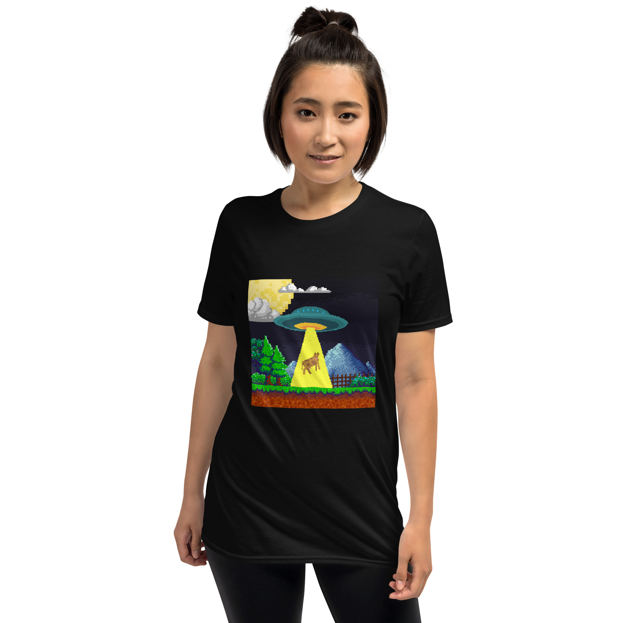 Playera unisex Abducción Pixel - Imagen 3