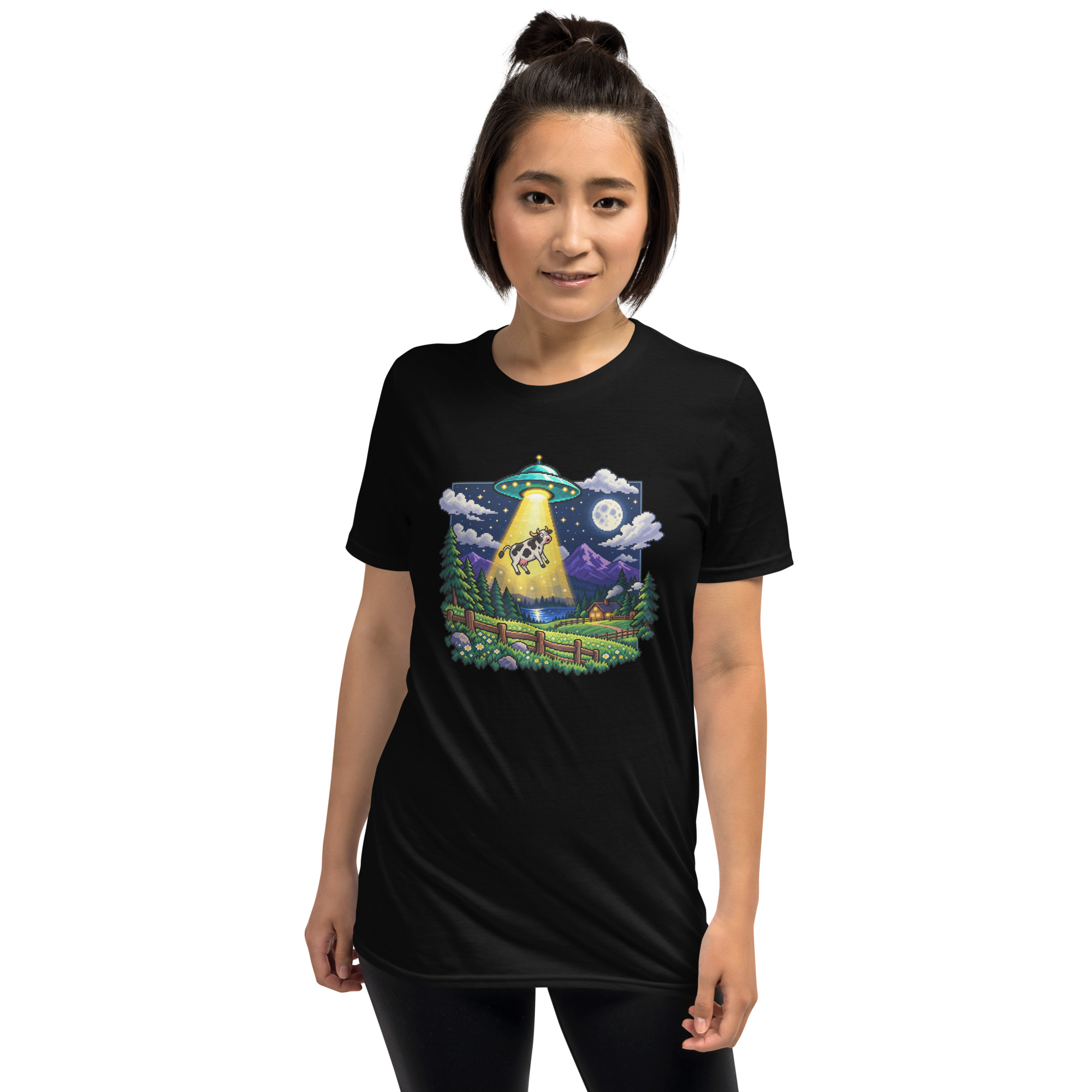 Playera unisex Vaca Abducida - Imagen 3